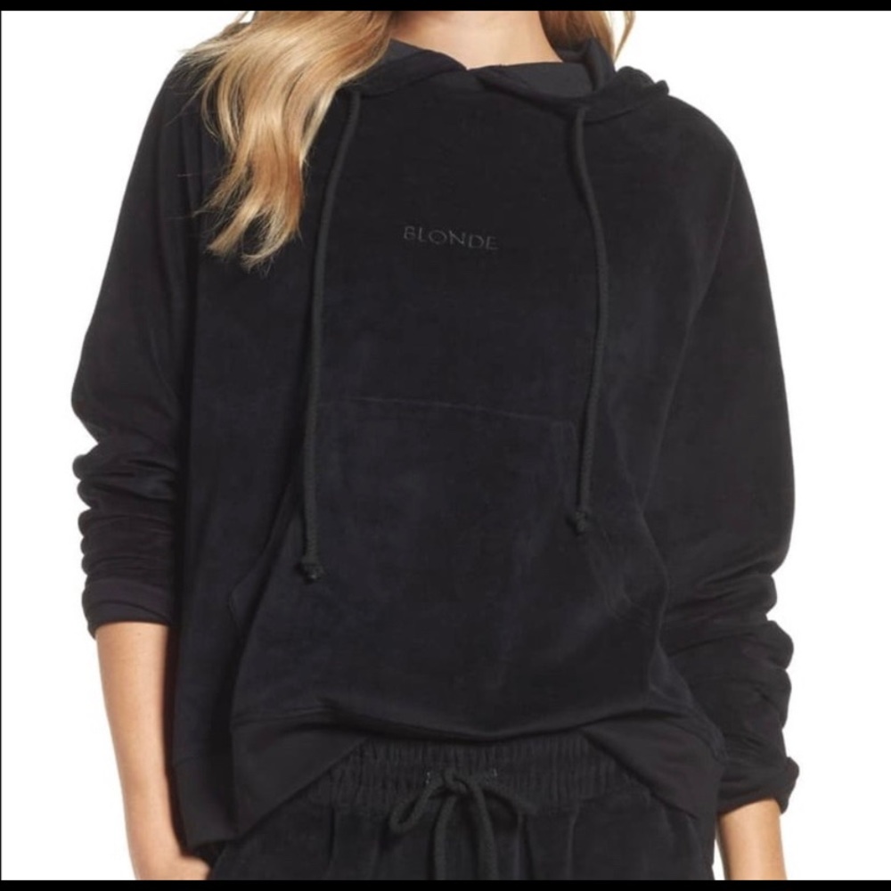 BLONDE Velour Hoodie Pull Over